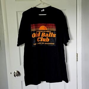 Mens 3X 40th birthday black t-shirt